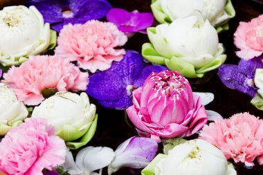 Düğün sahnesi için güzel çiçek arkaplanı