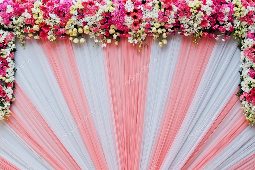 Beautiful flowers background for wedding scene Stock Photo by ©subinpumsom  64965909