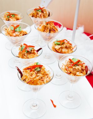 Tayland kokteyl salata gün Noel.