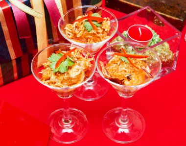 Tayland kokteyl salata gün Noel.