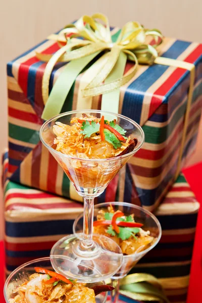 Thailand cocktail salad days of Christmas. — Stock Photo, Image
