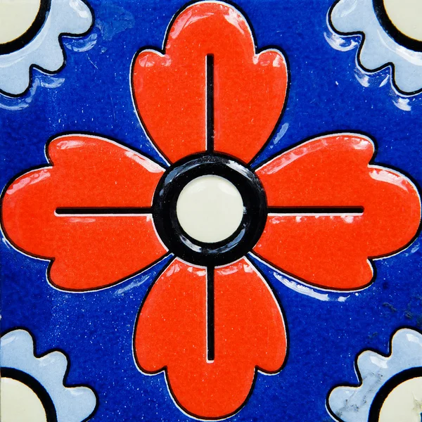 Antigos azulejos artesanais turcos — Fotografia de Stock