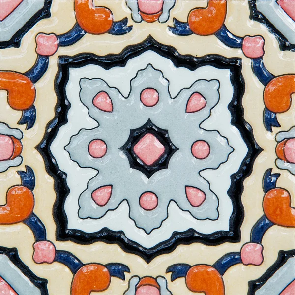 古代手工土耳其瓷砖 — 图库照片
