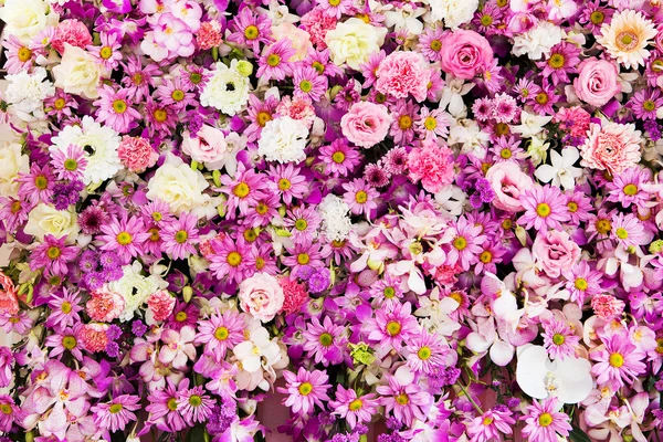 Beau fond de fleurs pour scène de mariage — Photo