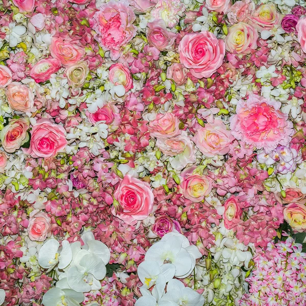 Beau fond de fleurs pour scène de mariage — Photo