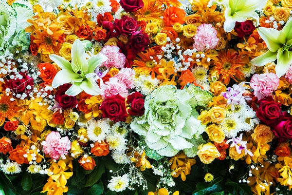 Beautiful flowers background for wedding scene — Stock Photo, Image