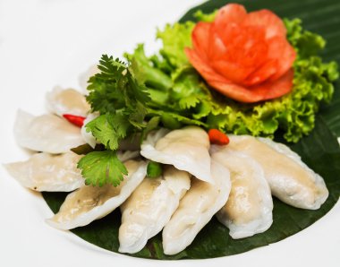 Tayland pirinç-cilt köfte buğulama