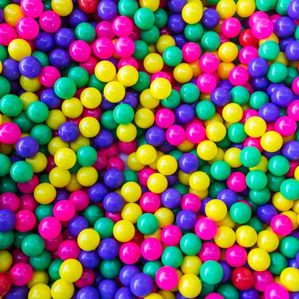 Pile of colorful little balls for children to play around — Stock Photo, Image
