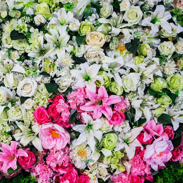 Bei fiori sfondo per scena di nozze — Foto Stock