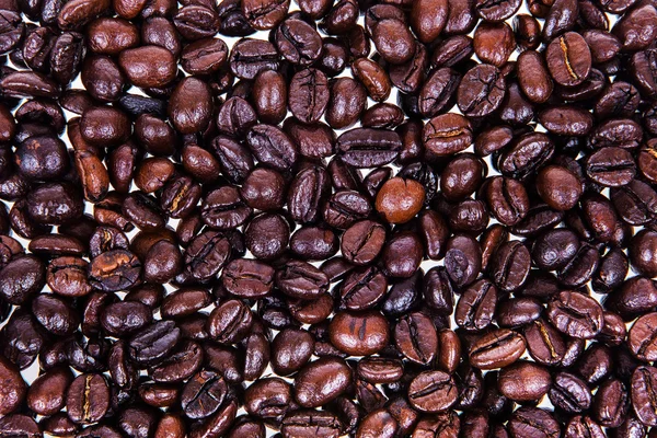 Roasted coffee beans, can be used as a background — Stock Photo, Image