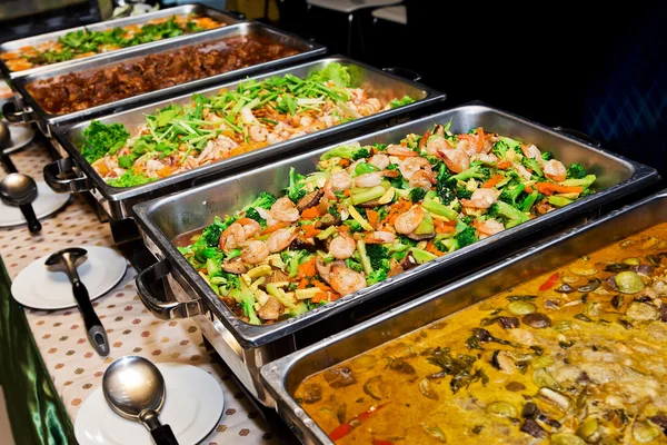 Thailand voedsel buffet. — Stockfoto