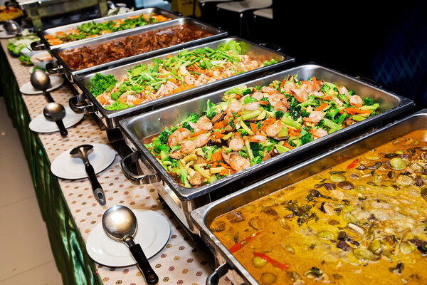 Thailand food buffet.