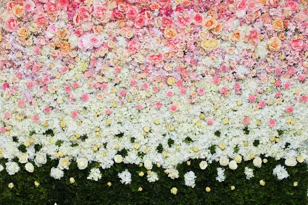 Beau fond de fleurs pour scène de mariage — Photo