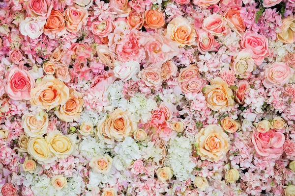 Beau fond de fleurs pour scène de mariage — Photo