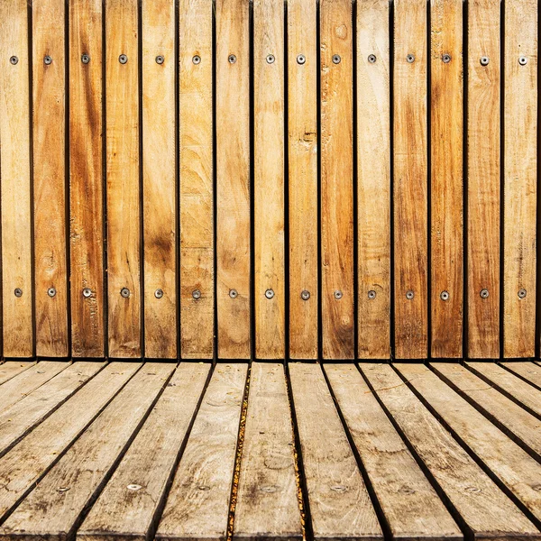 Настінний і підлоговий облицьований дерев'яний фон — стокове фото