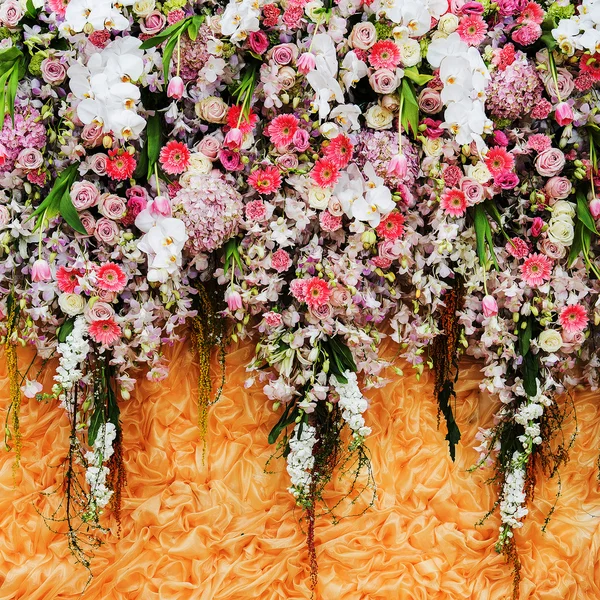 Fondo de flores hermosas para escena de boda —  Fotos de Stock