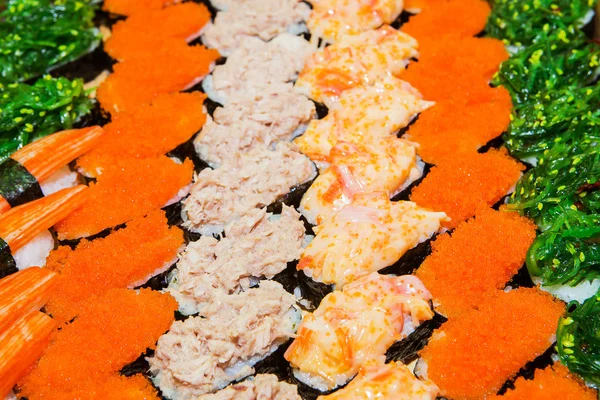 Including sushi, Japanese food palatable. — Stock Photo, Image