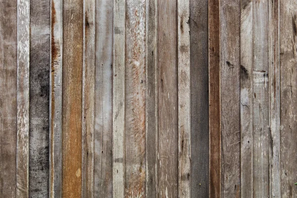 커다란 갈색 나무판자 벽의 질감 배경 — 스톡 사진
