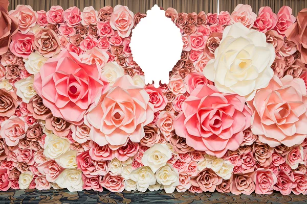 Fondo de la boda flores de papel rosa —  Fotos de Stock