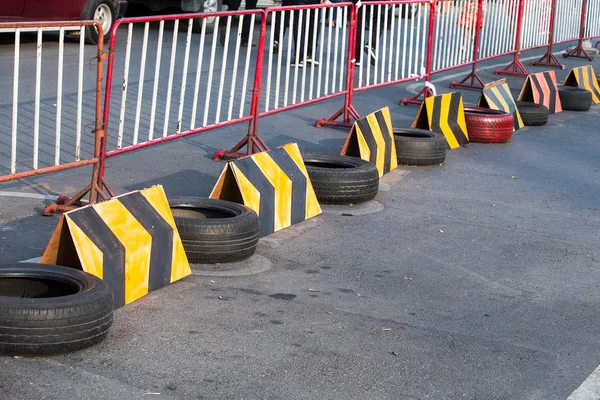 Go-Kart Circuit with Rubber Tires — Stock Photo, Image