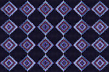 Renkli Afrika Perulu stil halı yüzeye yakın çekim. Daha fazla inci