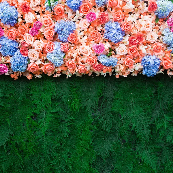 Fondo de flores hermosas para escena de boda — Foto de Stock