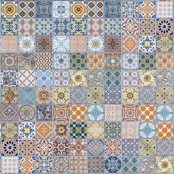 Ceramic tiles patterns from Portugal. — Stock Photo, Image