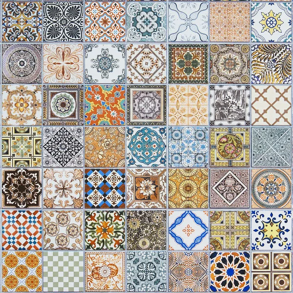 Modèles de carreaux de céramique du Portugal. — Photo