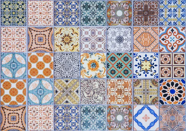 Modèles de carreaux de céramique du Portugal. — Photo