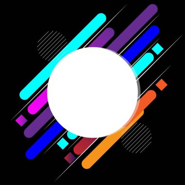 Modern soyut kapak, siyah arkaplan. Güzel renk kompozisyonu. EPS10 vektörü.