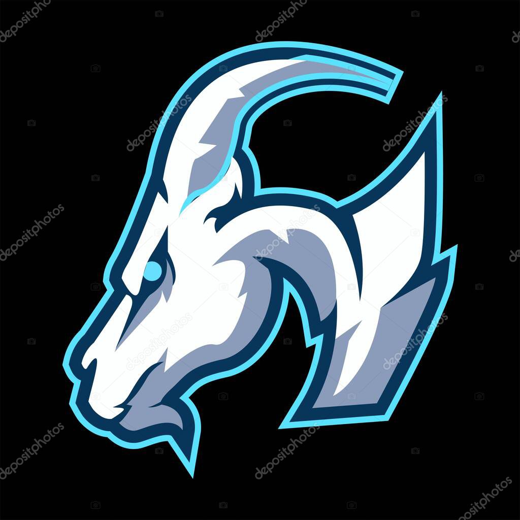 Esport goat logo vector eps 10