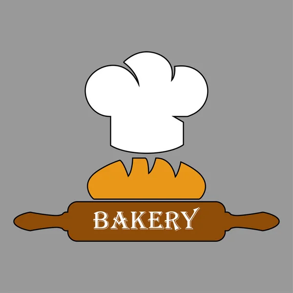 Einfache Bäckereisymbole Logo Design Geeignet Für Bäckereien Bäckereien Hintergründe Bilder — Stockvektor