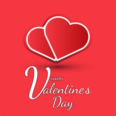 Sevgililer Günü konsepti geçmişi. Vektör çizimi. Sevimli aşk satışı için uygun pankartlar, tebrik kartları, afişler, basit posterler, 10 paund