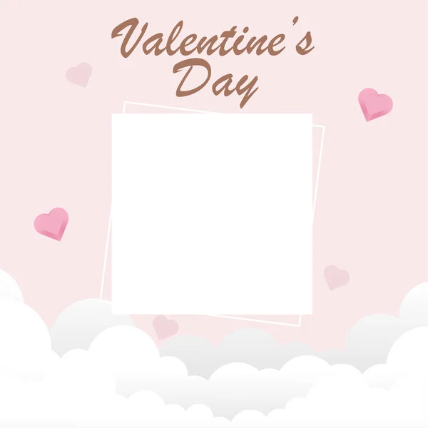 Valentijnsdag Concept Achtergrond Vector Illustratie Geschikt Voor Schattige Liefdesverkoop Banner — Stockvector