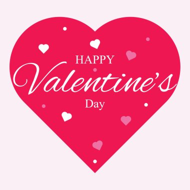 Sevgililer Günü arkaplanı, kalp desenli ve Sevgililer Gününüz kutlu olsun tipografisi. Vektör çizimi. Duvar kağıtları, el ilanları, davetiyeler, posterler, broşürler, afişler. Basit, 10 pound.