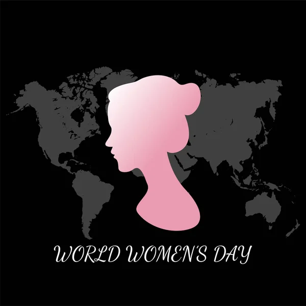 Plakat Zum Internationalen Frauentag Frauenunterschrift Einfache Designvorlage Happy Mother Day — Stockvektor