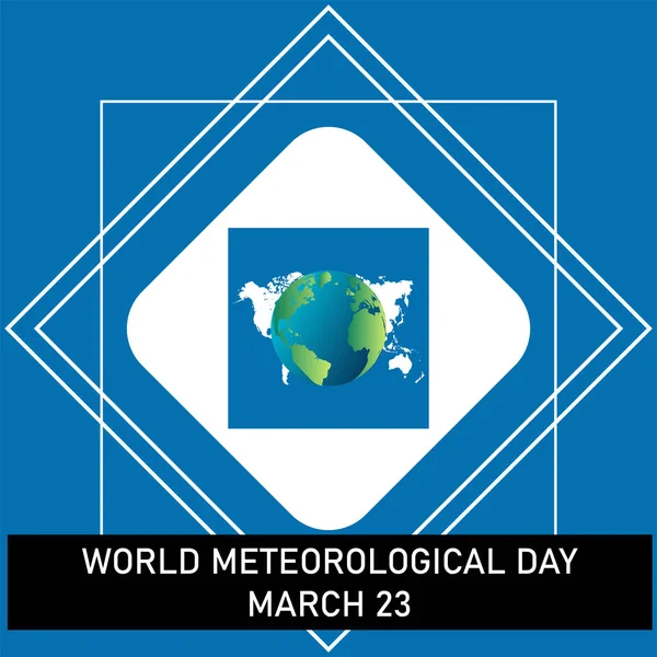 Weltmeteorologischer Tag Vektor Illustration Einfaches Design Passend Für Jedes Poster — Stockvektor