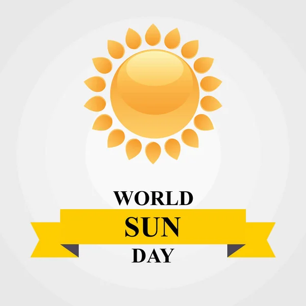 flat image of the sun design, world sun day, isolated on a simple background