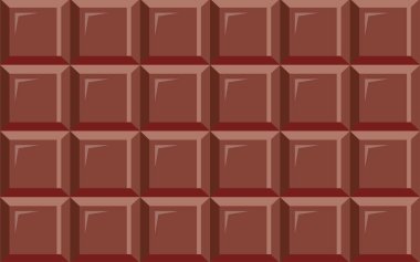 Çikolata, basit vektör çizimi, arka plan, afişler ve posterler için mükemmel.