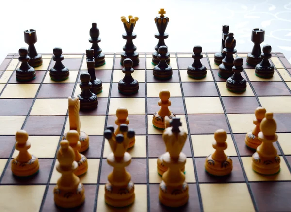 Sicilské obrany v šachu — Stock fotografie