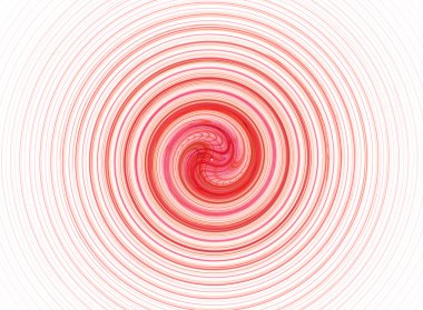 Kırmızı ve pembe daire formu fraktal