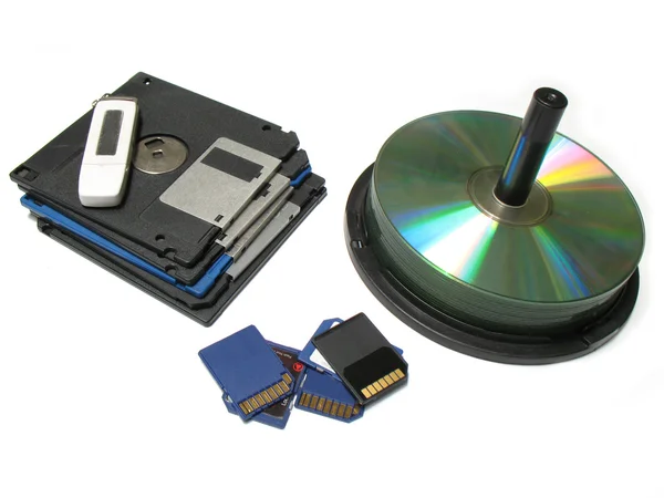CD, SD card — стоковое фото