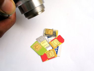 sim cards clipart