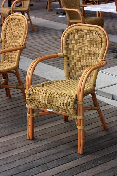 Woven chairs — Stock Photo, Image