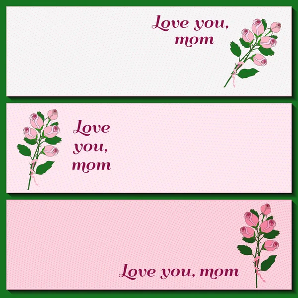 Mothers Day banners — Stock Vector