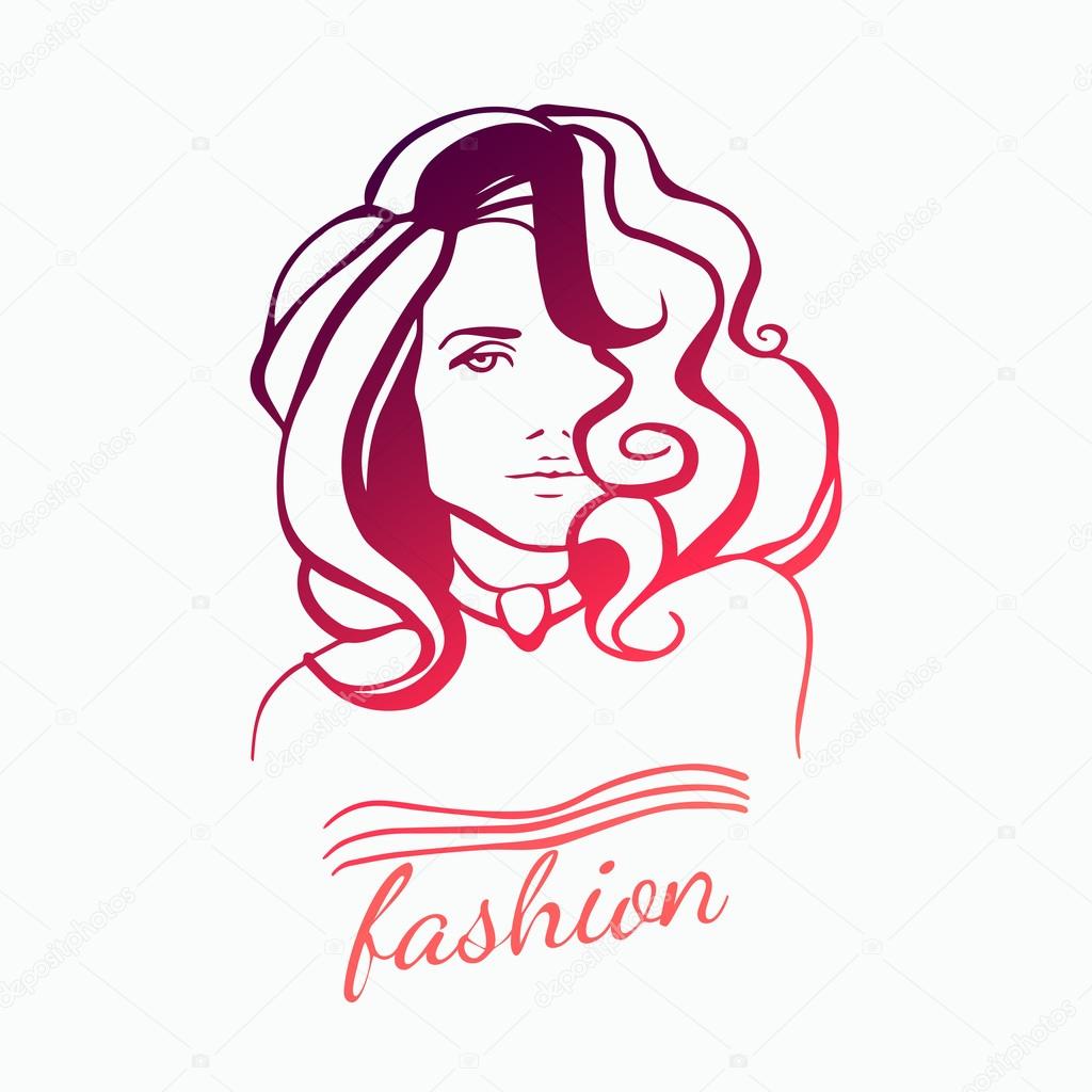 Beauty girl logo