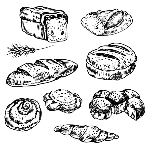 Хлеб и пекарня — стоковый вектор