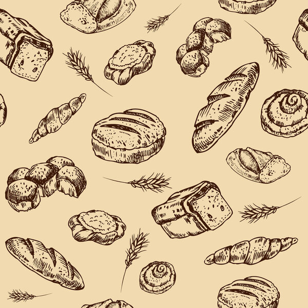 Bread  and bakery pattern