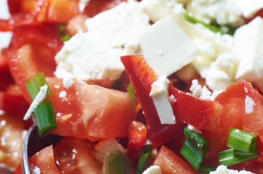 Son derece sağlıklı ve lezzetli taze salata makro.