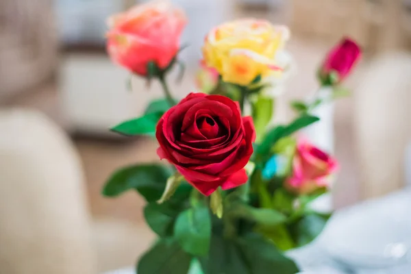 Wedding decor bouquet roses flowers — Stock Photo, Image